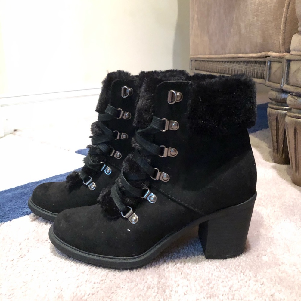 Fur booties